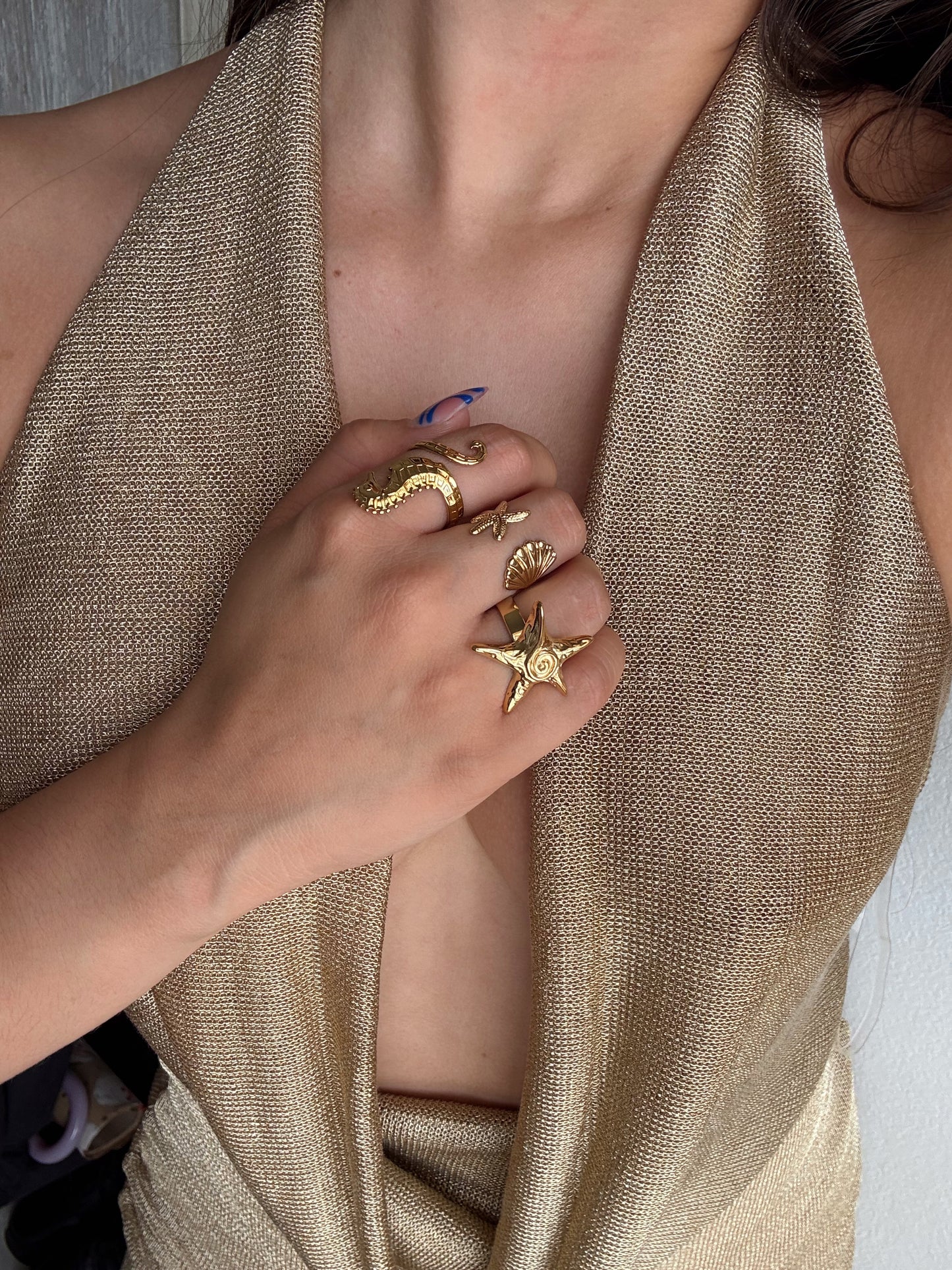 Seahorse & Maré Ring